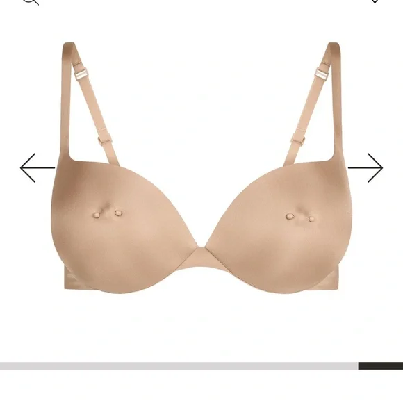 SKIMS pierced nipple bra. Worn once - Picture 3 of 8